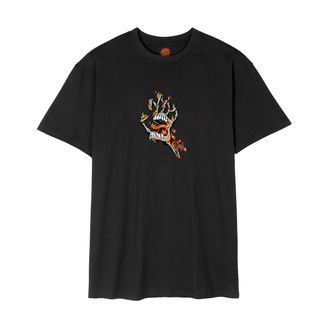 Santa Cruz T-Shirt SANTA CRUZ BURNT BONE HAND T-SHIRT, Herren, Gr. XXL, schwarz, Obermaterial: 100% Baumwolle, Shirts T-Shirt