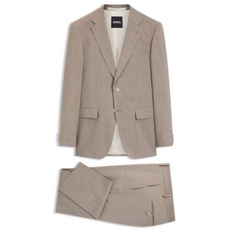 BOSS Two-piece slim-fit suit in virgin wool