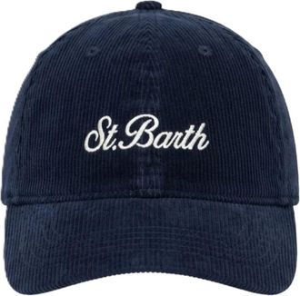 MC2 Saint Barth Cappellino da baseball in velluto a coste - - Accessories - Uomo - Blu - ONE SIZE