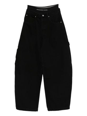 Alexander Wang five-pocket black jeans