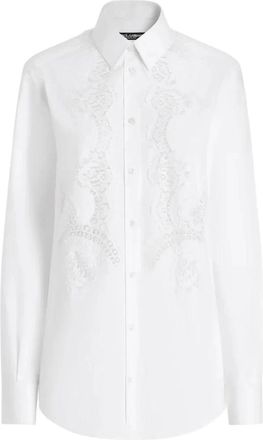 Dolce & Gabbana Casual Katoenen Overhemd - Dames - Overhemden - Wit - XL - Katoen - Overhemden
