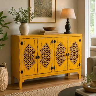 Wanderlust Deco Aparador de madera 120 x 40 x 87h cm