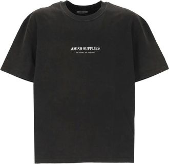 Amish T-shirt con grafica - Nero