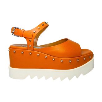 Stella McCartney Dames, Schoenen, Oranje, Maat: 35 EU Leer