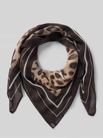 Monari Tuch aus reiner Viskose mit Allover-Animal-Print in Sand, Gr&ouml;&szlig;e 1