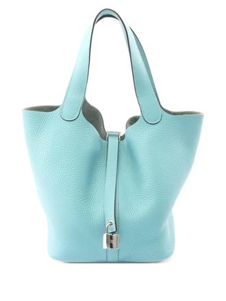 Hermès 2016 Picotin Lock 22 tote bag - women - Bos Taurus - One Size - Blue