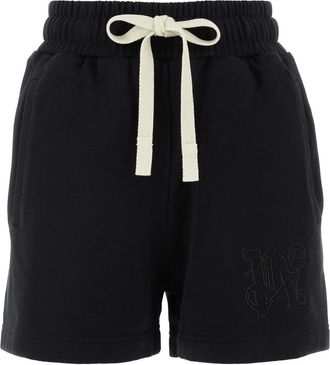 Palm Angels Black Cotton Shorts