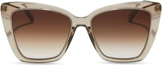 DIFF Eyewear Womens Becky Iv Sunglasses In Vintage Crystal Brown Gradient