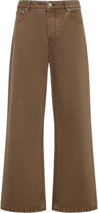 Ami Brown Relaxed Fit Jeans