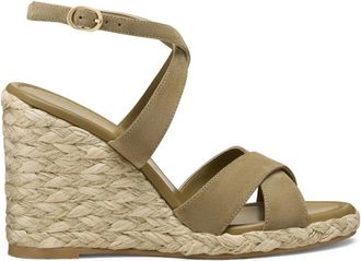 Stuart Weitzman Alyssa Wedge - Dames - Sleehakken - Beige - 37 EU - Jute - Schoenen