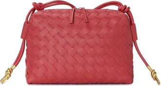 Tiffany & Fred Large Woven Leather Crossbody