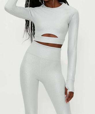 Beach Riot Womens Francine Long Sleeve Top In White