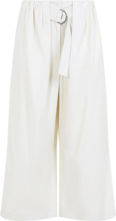 Loewe Ivory Relaxed Flat Front Pants
