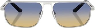 Prada Pra 53S Zonnebril - unisex - Zonnebrillen - Grijs - 59 MM - Accessoires