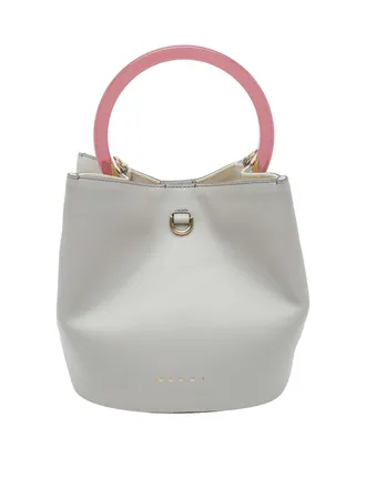 Marni Grey Pannier Handbag