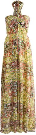 Diane Von F&uuml;rstenberg Diane Von Furstenberg Ainslina Printed Cotton-blend Maxi Dress - Multicoloured - XS (UK6 /xs)