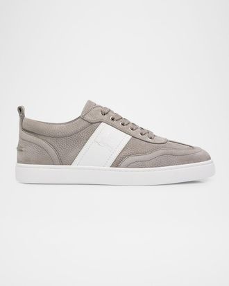 Christian Louboutin Men & apos;s Retero Nubuck Leather Low-Top Sneakers
