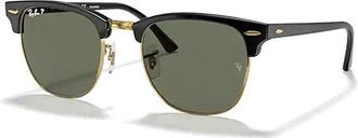 Ray-Ban Unisex Sunglasses Black-Gold Acetate Eyewear - Black/gold