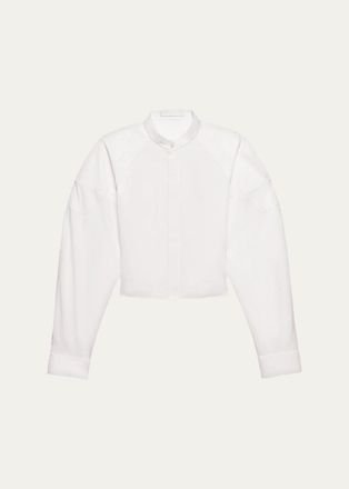 Helmut Lang Cotton Poplin Saddle Shirt