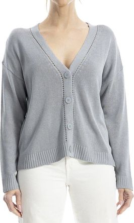 Max Studio Linen-Blend Cardigan