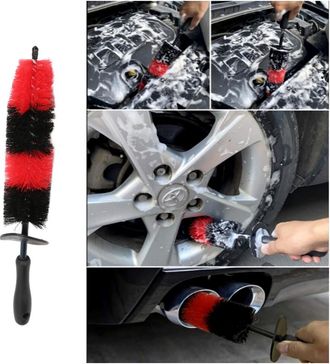 OEM Adecuado Para Juegos De Cepillos De Limpieza De Autom&oacute;viles De 7 Piezas, Fabricados Con Materiales Cellosilik Y Abs, Juego De Limpieza Universal