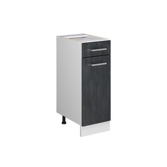 Vicco Mueble Bajo De Cocina R-line, Hormig&oacute;n Negro, 30 Cm Sin Encimera Vicco