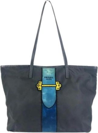 Prada Pre-owned Tote Bags, female, Multicolor, Size: ONE SIZE Pre-owned Vintage Shoulder Tote Bag