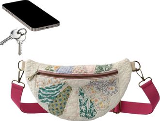 Generic Small Sling Bag,Handmade Portable Boho Quilted Pouch - Travel Shoulder Bag Sling Purse,for Women Men Girls Sports Hiking Cycling Riding Camping Picnic