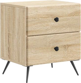 vidaXL Armario De Noche Roble Sonoma 43 X 34,5 X 47,5 Cm Vidaxl