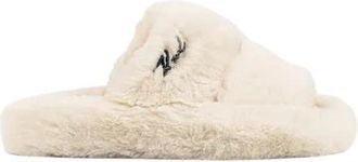 Karl Lagerfeld Hypnos Slippers - Dames - Pantoffels - Beige - 40 EU - Schoenen