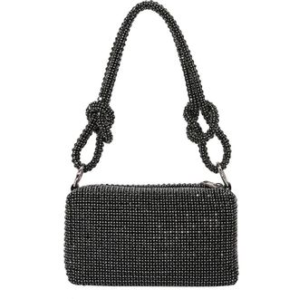 Berness Rhinestone Rectangular Shoulder Bag in Black at Nordstrom Rack