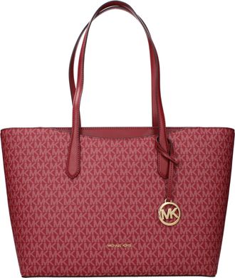 Michael Kors Arden Damess Schoudertas Stof Rood/Kersen
