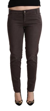 Ermanno Scervino Cotton Low Waist Slim Fit Womens Pants
