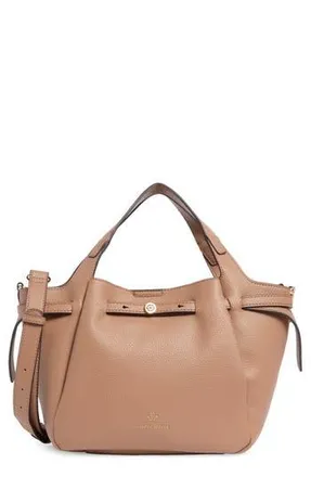 Nanette Lepore Walden Belted Satchel Bag in Mocha Mousse at Nordstrom Rack