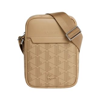 Lacoste Heren, Tassen, Beige, Maat: ONE Size