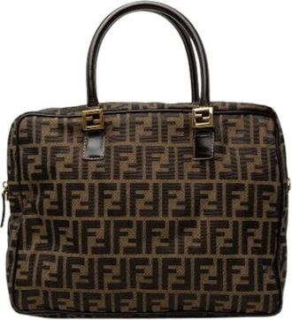 Fendi Pre-owned Business Bag - Dames - Pre-owned - Bruin - Maat: ONE Size Leer