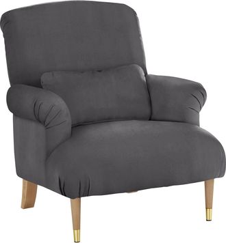 HOME AFFAIRE XXL-Sessel »Cholet Sessel« mit Zierkissen und Beinen aus Eiche, Bezugsqualität: Baumwollmix, Big