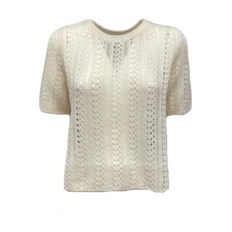 Lu Ren Cashmere Knitwear, female, Beige, Size: L Pullover Sakura