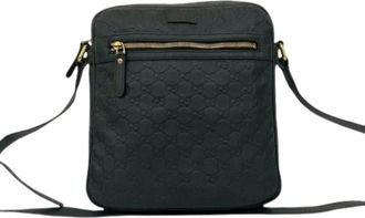 Gucci Pre-owned Cross Body Bags, female, Black, Size: ONE SIZE Pre-owned Vintage Pochette Shoulder Bag