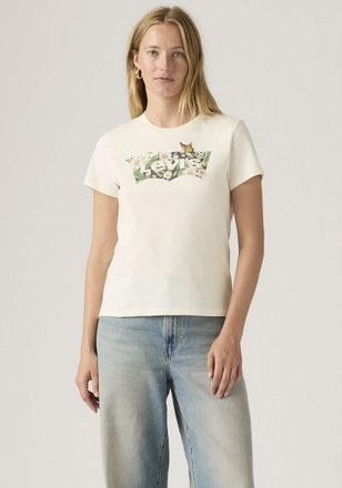 Levi's T-Shirt LEVIS LSE THE PERFECT TEE, Damen, Gr. XL (42), daisy bw egret, Jersey, Obermaterial: 100% Baumwolle, figurumspielend h&uuml;ftlang, Rundhals, Shirt