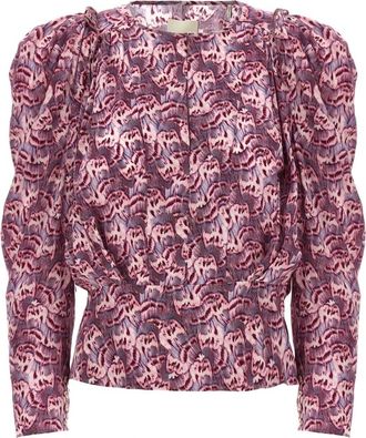 Isabel Marant Zarga Stretch Zijden Blouse - Dames - Blouses - Veelkleurig - M - Overhemden