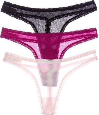 OnGossamer On Gossamer 3Pk Gossamer Mesh Hip G Thong Underwear