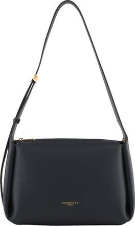 Pourchet S&eacute;vign&eacute; Medium Satchel - Dames - Schoudertassen - Blauw - ONE Size - Leer - Tassen