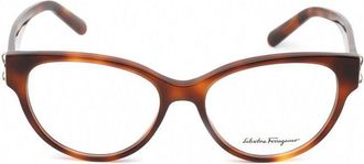 Ferragamo SF2863214 Tortoiseshell Cat-Eye Eyeglasses