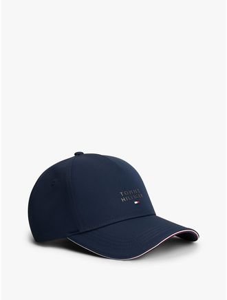 Tommy Hilfiger Mens Hilfiger Logo Baseball Cap - Blue