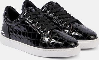Christian Louboutin Fun Vieira croc-effect leather sneakers