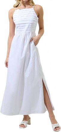 Sugarlips Joyce Pleated Maxi Dress In White
