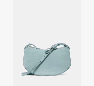 Kate Spade New York Womens Loop Suede Crossbody Bag in Blue | Suede