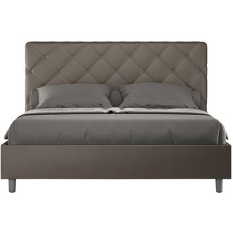Itamoby Cama Matrimonio 160x190 Contenedor Dise&ntilde;o Moderno Priya M Color: Marr&oacute;n - Versi&oacute;n: Con Caja De Almacenaje