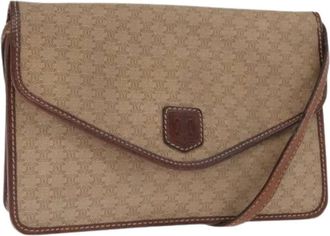 Celine Pre-owned Shoulder Bags, female, Beige, Size: ONE SIZE Pre-owned Vintage Macadam Shoulder Bag